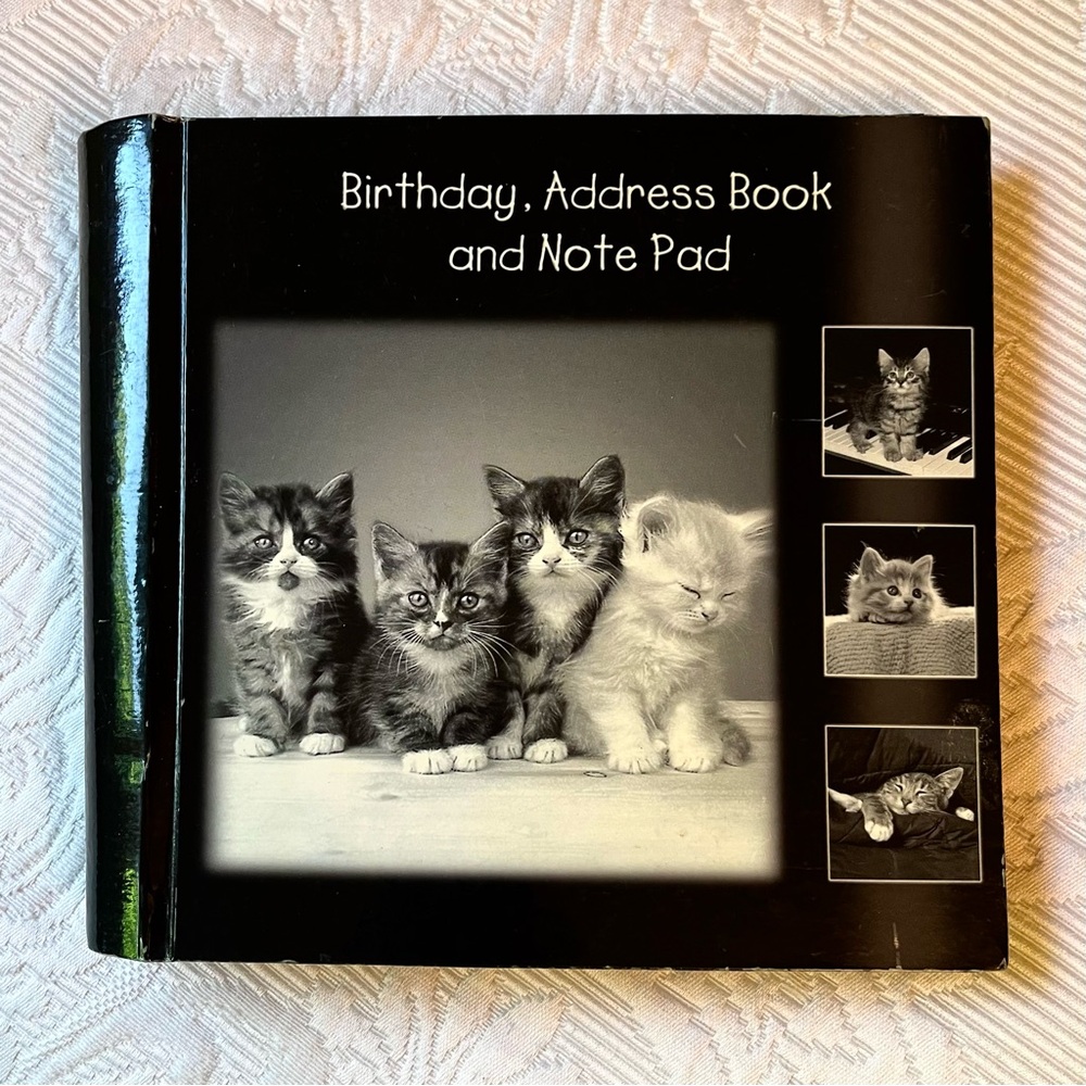 💫Free with Purchase💫  NWT 2004 Cat Themed Journal for Birthday Addresses & Notes
